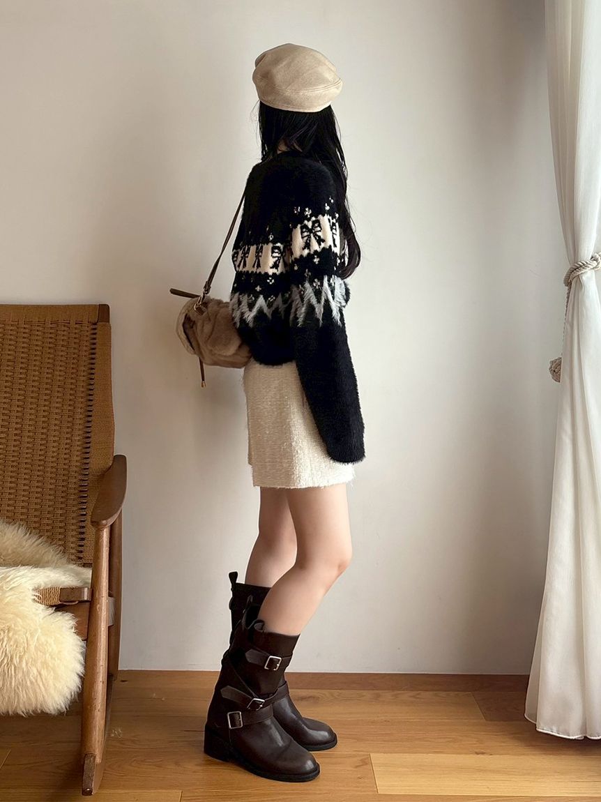 L.B CANDY STOCK]リボンビジューニット(ニット)｜トップス｜LILY BROWN