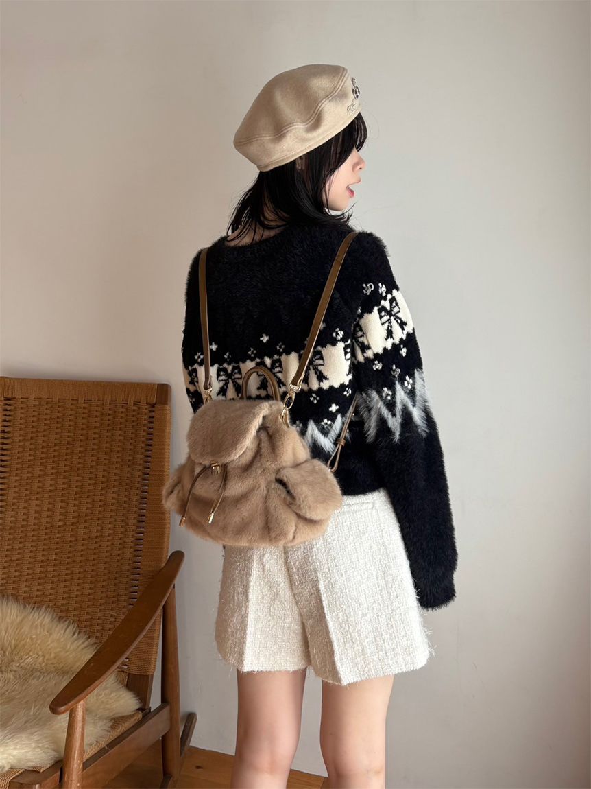 LILY BROWN roL.B CANDY STOCK リボンビジューニット L.B CANDY STOCK]リボンビジューニット(ニット)｜トップス｜LILY BROWN