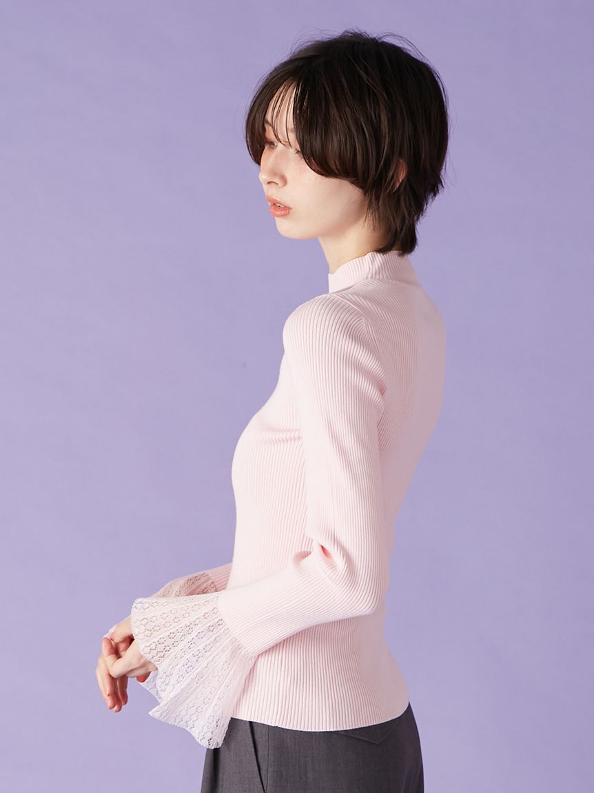 シアースリーブリブニット(ニット)｜トップス｜LILY BROWN（リリー