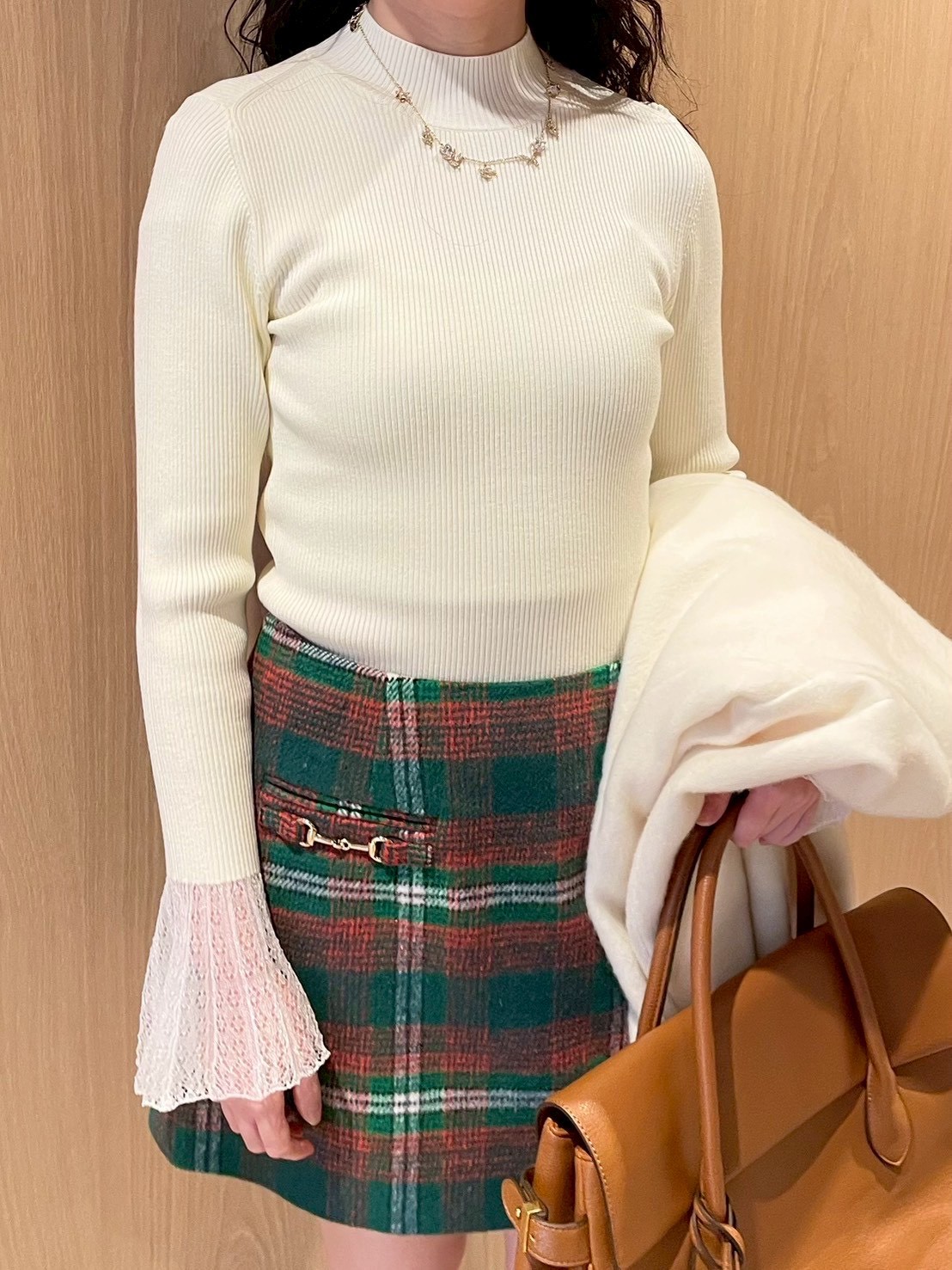 リリーブラウン シースルーニット Lily Brown （リリーブラウン)シアーリブニットトップス 26春夏