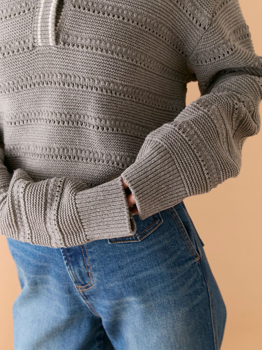 セーラーカラーニットトップス(ニット)｜トップス｜LILY BROWN（リリー