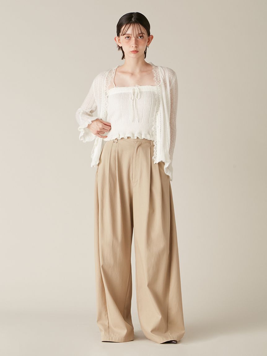 レーストリムニットアンサンブル(ニット)｜トップス｜LILY BROWN