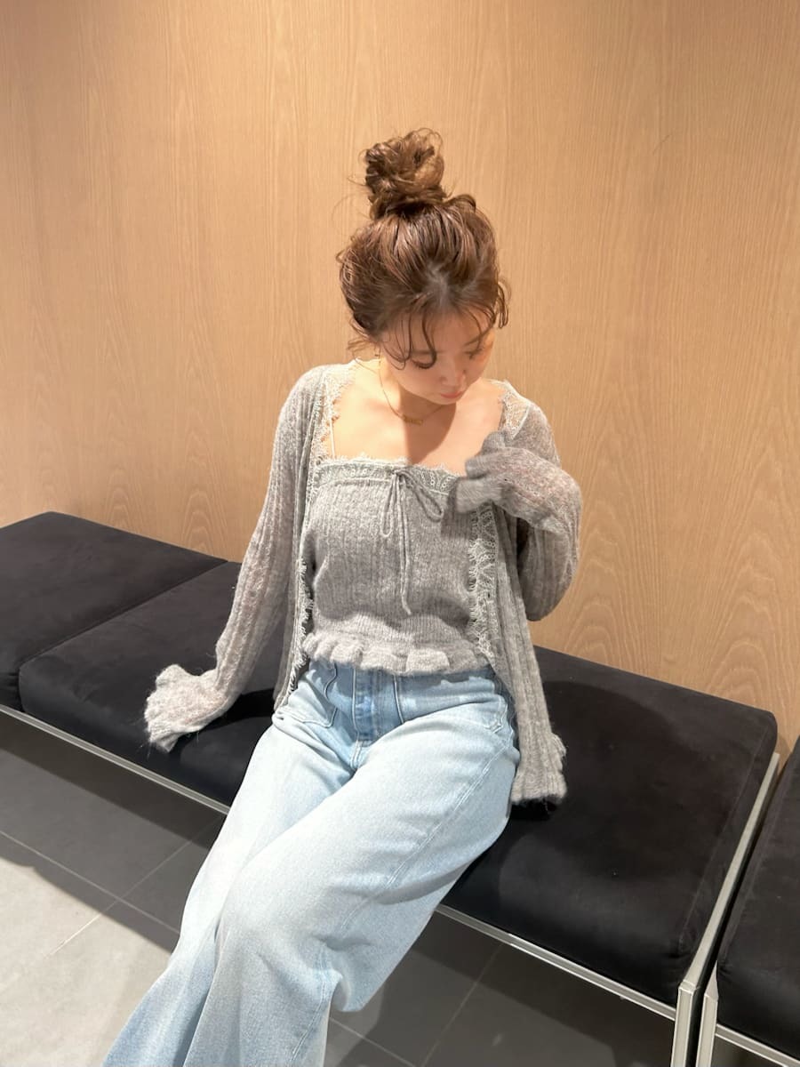 レーストリムニットアンサンブル(ニット)｜トップス｜LILY BROWN