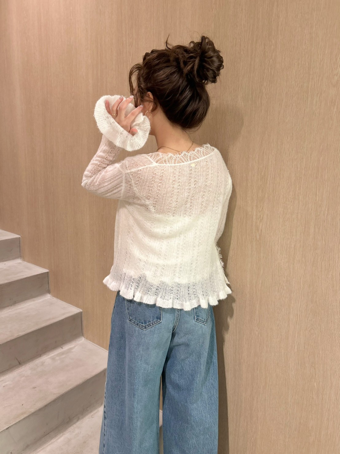 レーストリムニットアンサンブル(ニット)｜トップス｜LILY BROWN