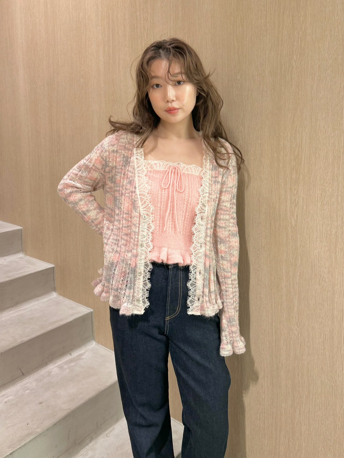 レーストリムニットアンサンブル(ニット)｜トップス｜LILY BROWN