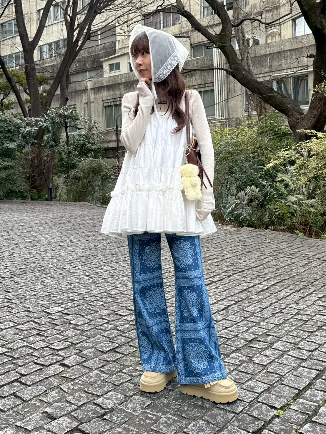 シアーレイヤードラメリブトップ(ニット)｜トップス｜LILY BROWN