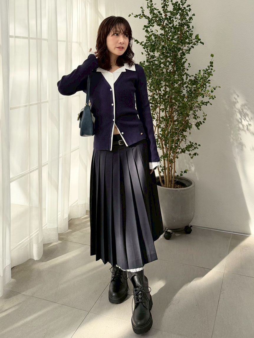 シャツドッキングニットトップス(ニット)｜トップス｜LILY BROWN