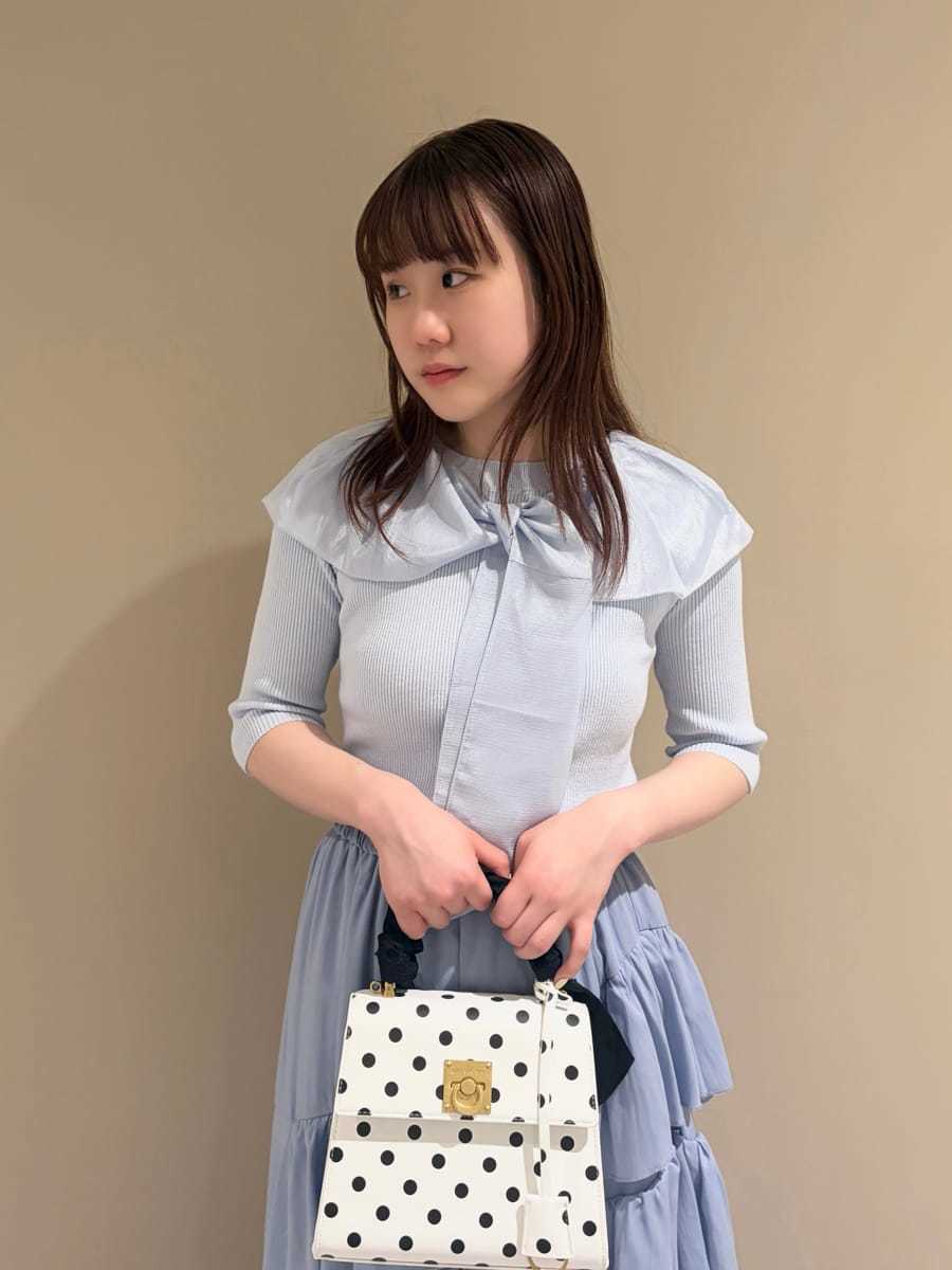 バルーンボウタイドッキングニット(ニット)｜トップス｜LILY BROWN