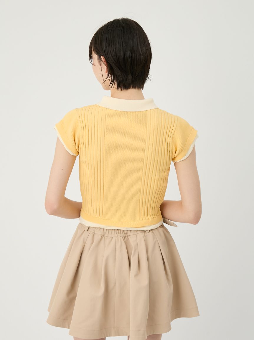 リリーブラウン　レイヤードニットトップス LILY BROWN（リリーブラウン）の「レイヤードニットトップス（ニット