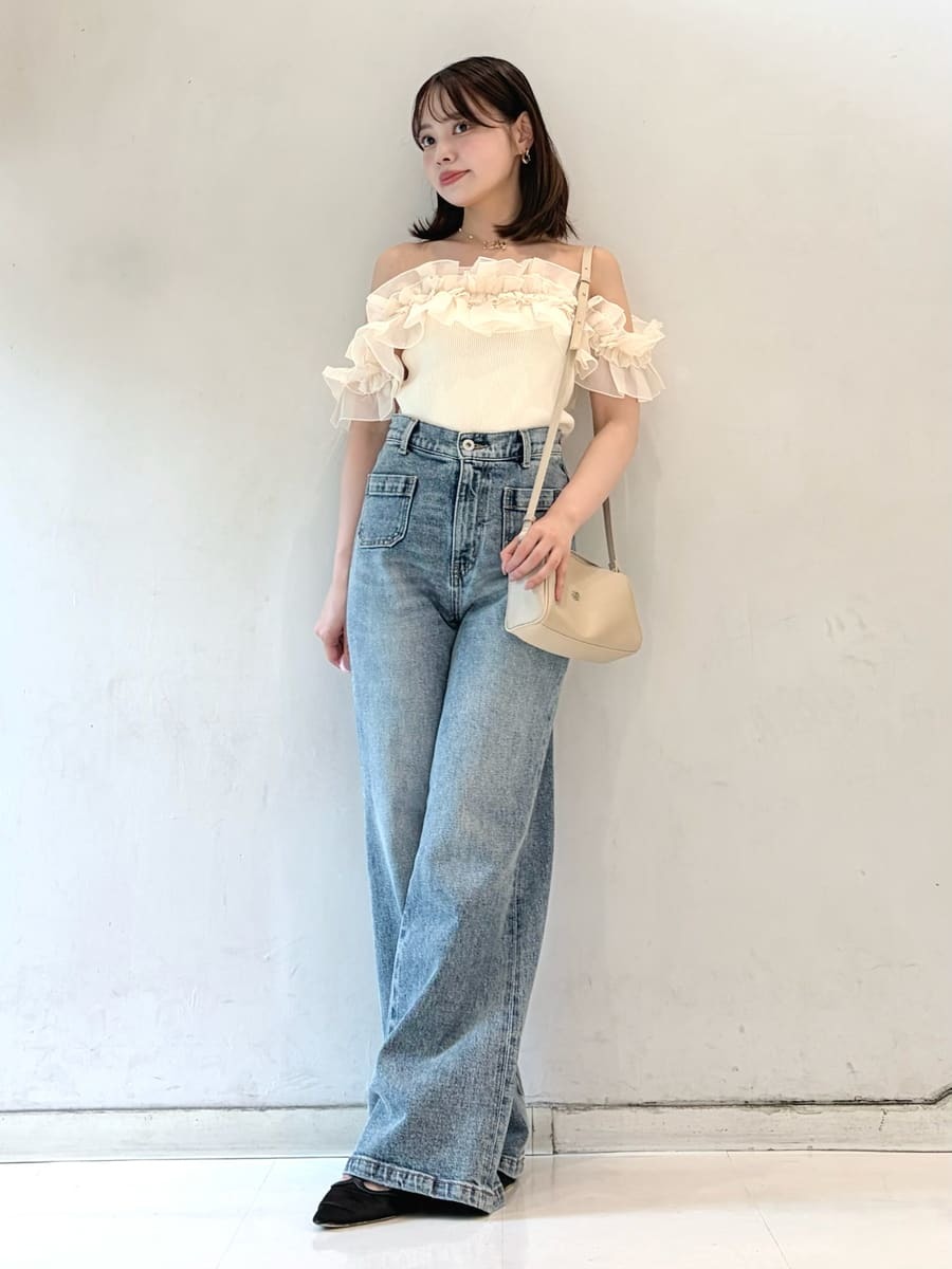 デコレーションフリルニットトップス(ニット)｜トップス｜LILY BROWN