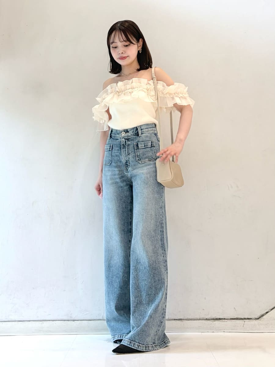 デコレーションフリルニットトップス(ニット)｜トップス｜LILY BROWN