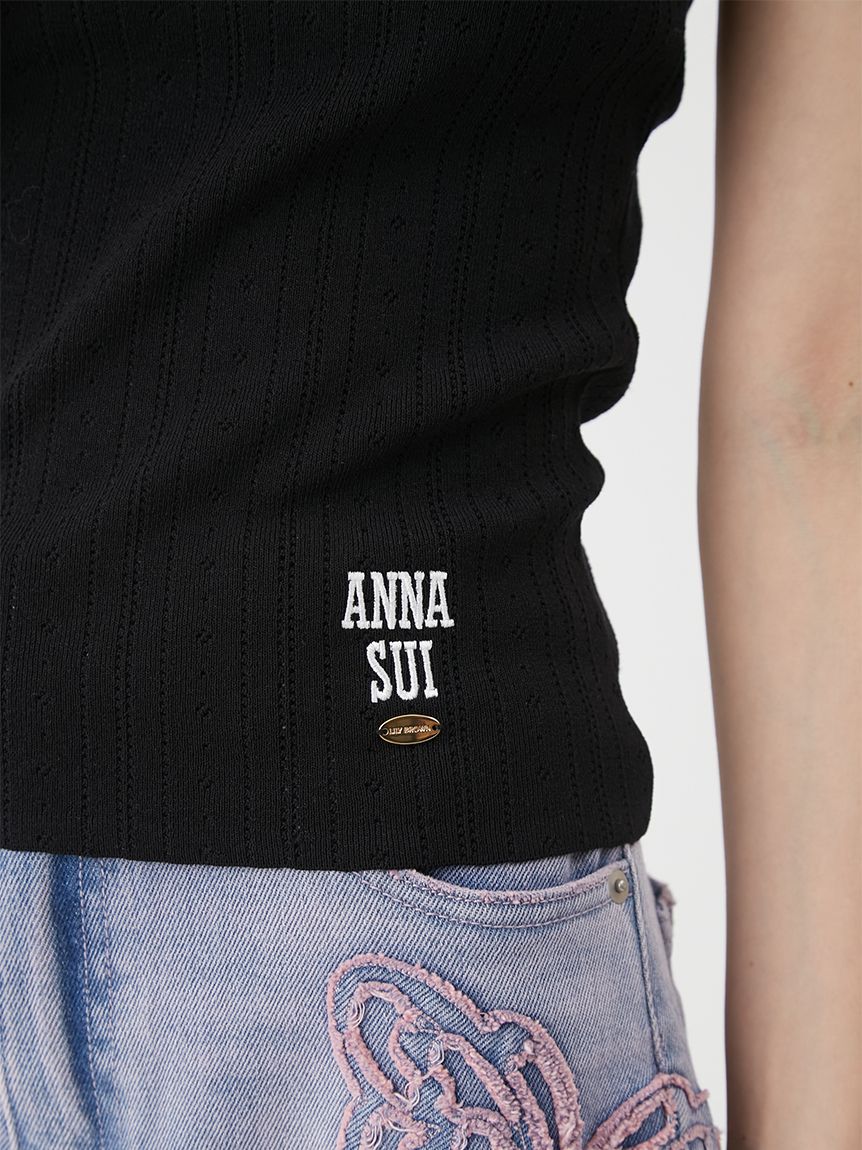 LILY BROWN×ANNA SUI】バイカラーニットキャミソール(タンクトップ