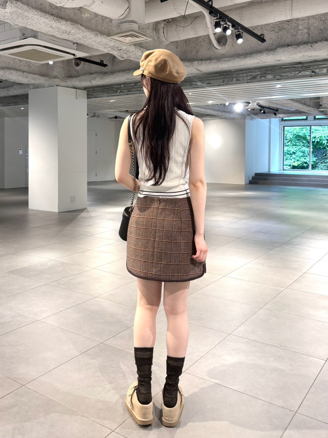 LILY BROWN×MARY QUANT】デイジー刺繍ケーブルノースリニット(タンク
