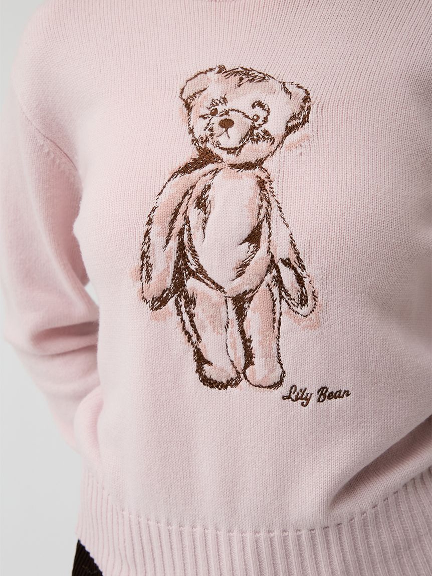 Lily Bear】エンブロイダリーニット(ニット)｜トップス｜LILY BROWN