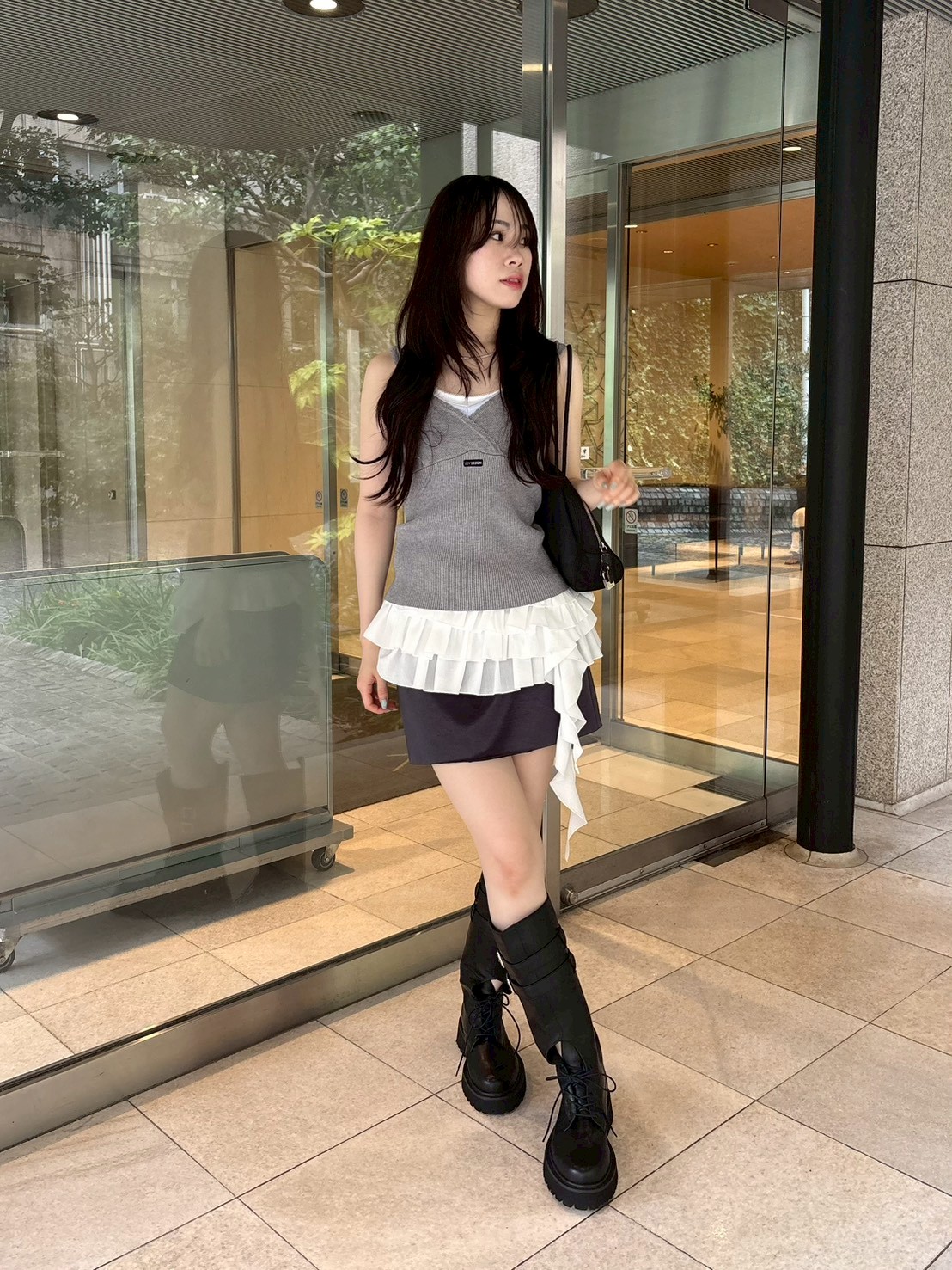 新作新品タグ付き　リリーブラウン♡レイヤードニットトップス 限定カラー】レイヤードニットトップス(ニット)｜トップス｜LILY BROWN