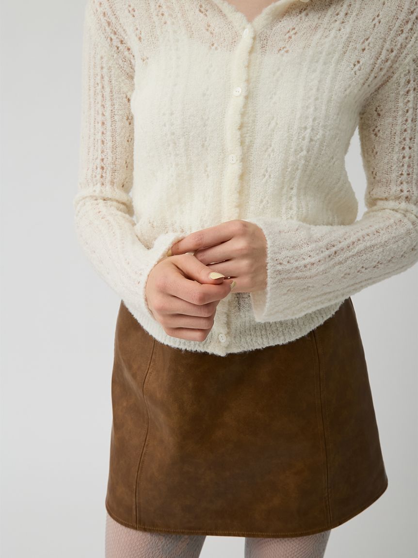 クロシェニットフーディー(ニット・セーター)｜TOPS｜LILY BROWN