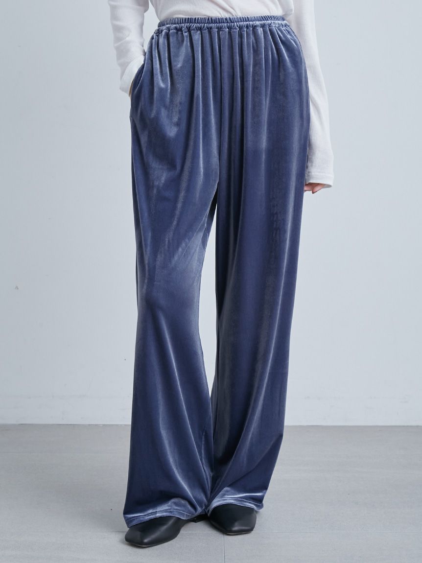 ウォッシャブルベロアイージーPT(ワイドパンツ)｜パンツ｜MIESROHE
