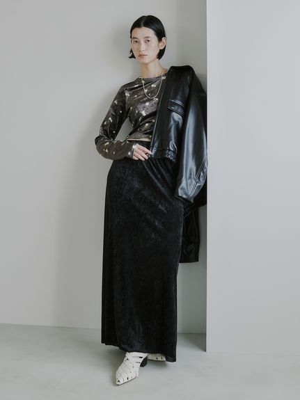 【新品】MIESROHE ベルトデザインストレートスカート / 防シワ MIESROHE - ベルトデザインストレートスカート / 防シワ | LA FEMME