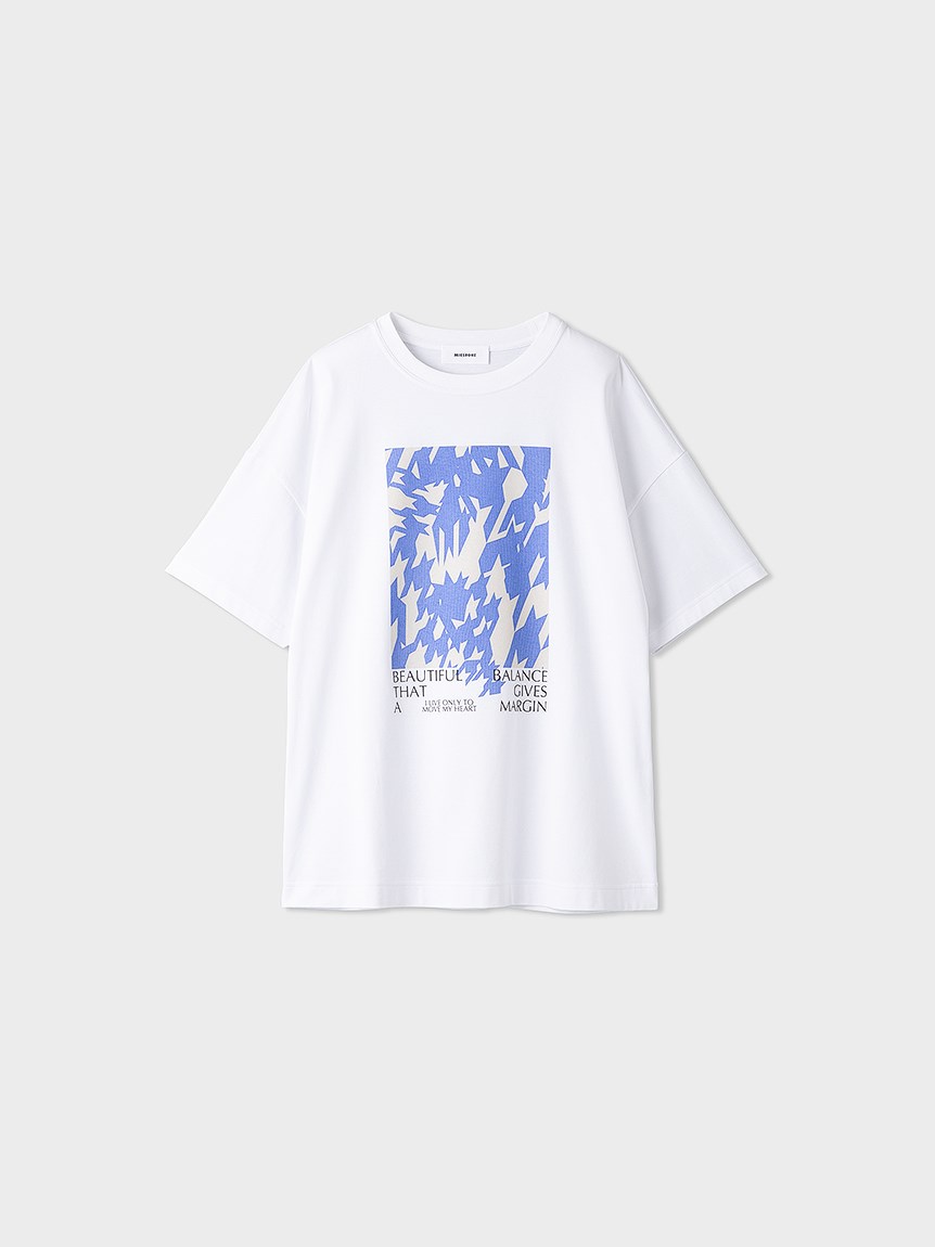 washable sustainable ビッグシルエットグラフィックプリントTシャツ(Tシャツ)｜トップス｜MIESROHE（ミースロエ）公式サイト