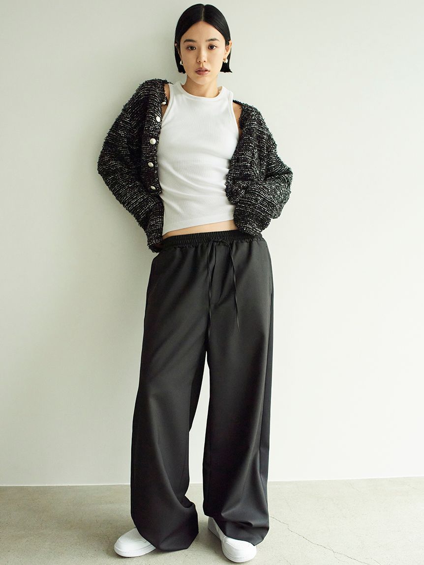 カップ付きリブテレコTOPS(カットソー)｜トップス｜MIESROHE  