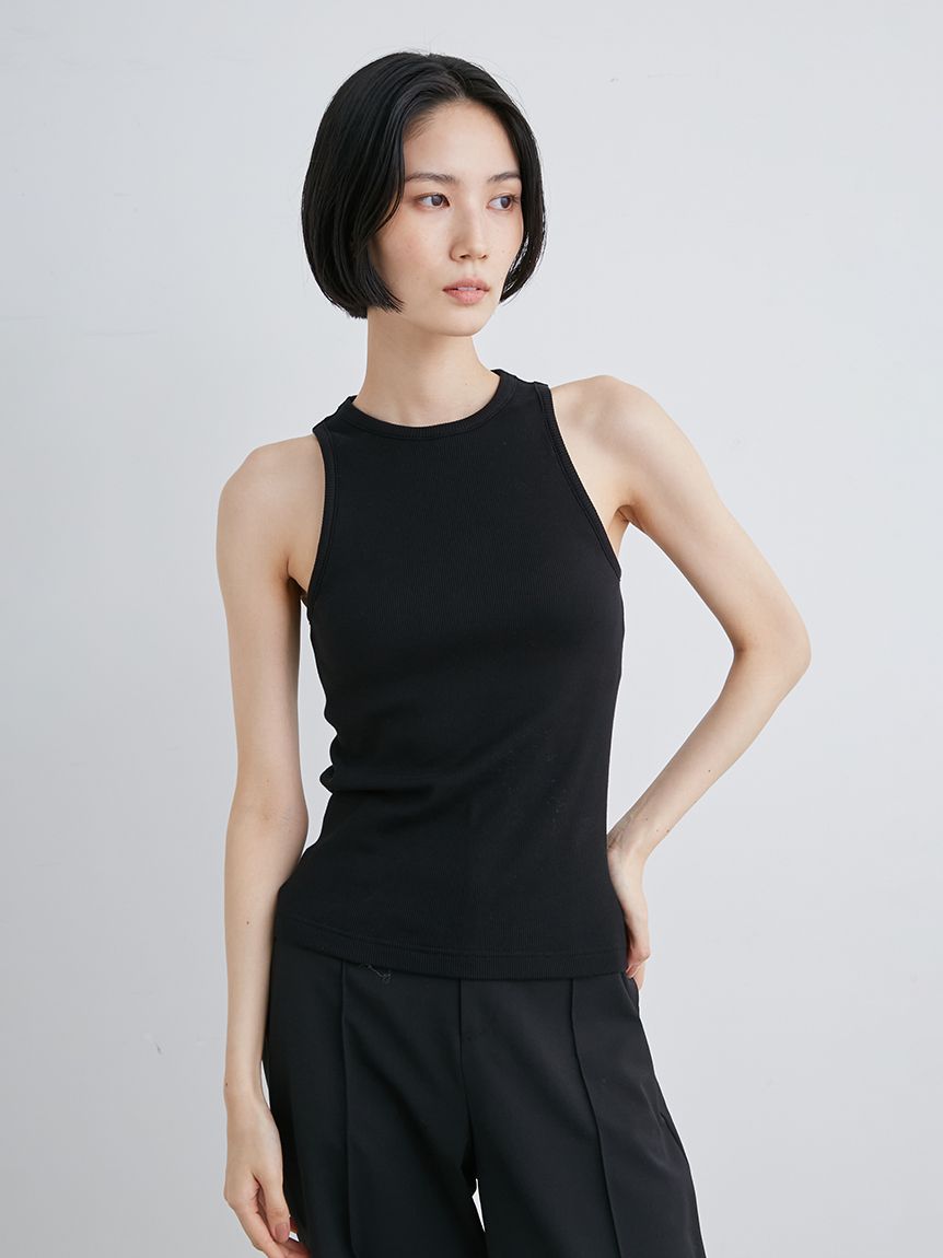 カップ付きリブテレコTOPS(カットソー)｜トップス｜MIESROHE  