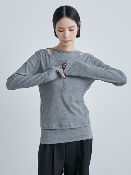 シアーレイヤードTOPS(カットソー)｜トップス｜MIESROHE