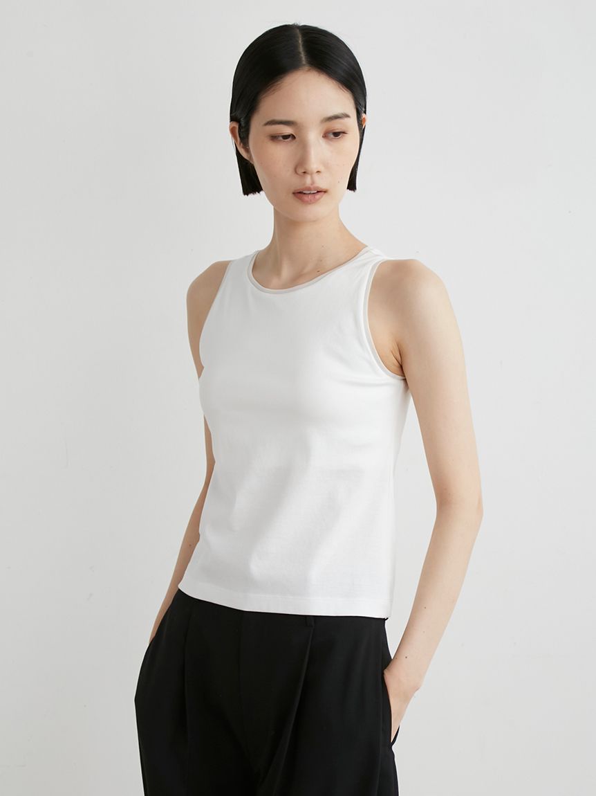 最新入荷 シアーヘムカップインタンク(タンクトップ)｜トップス｜MIESROHE トップス