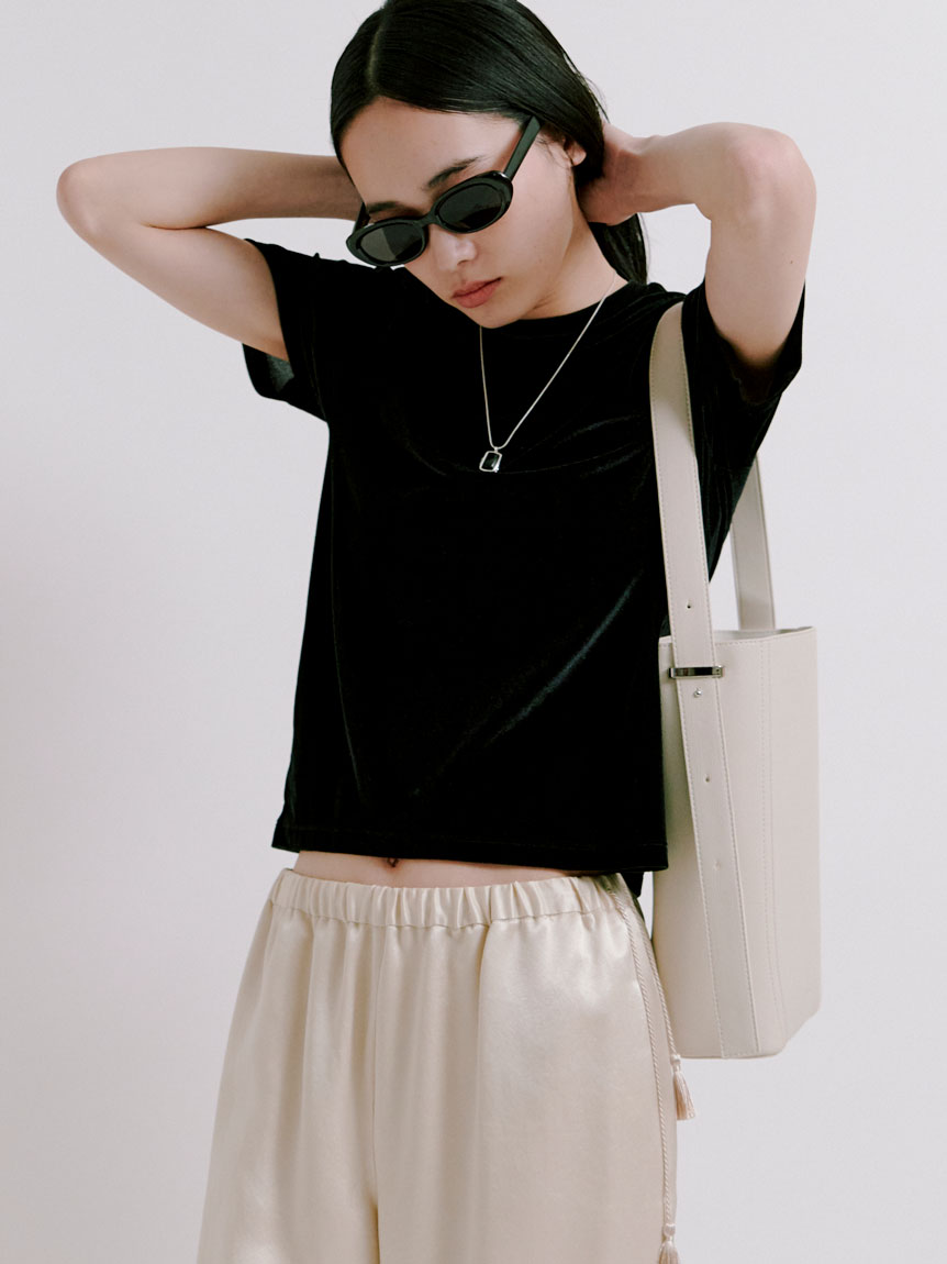 シアーベロアコンパクトT ミースロエ シアーベロアコンパクトT(Tシャツ)｜トップス｜MIESROHE