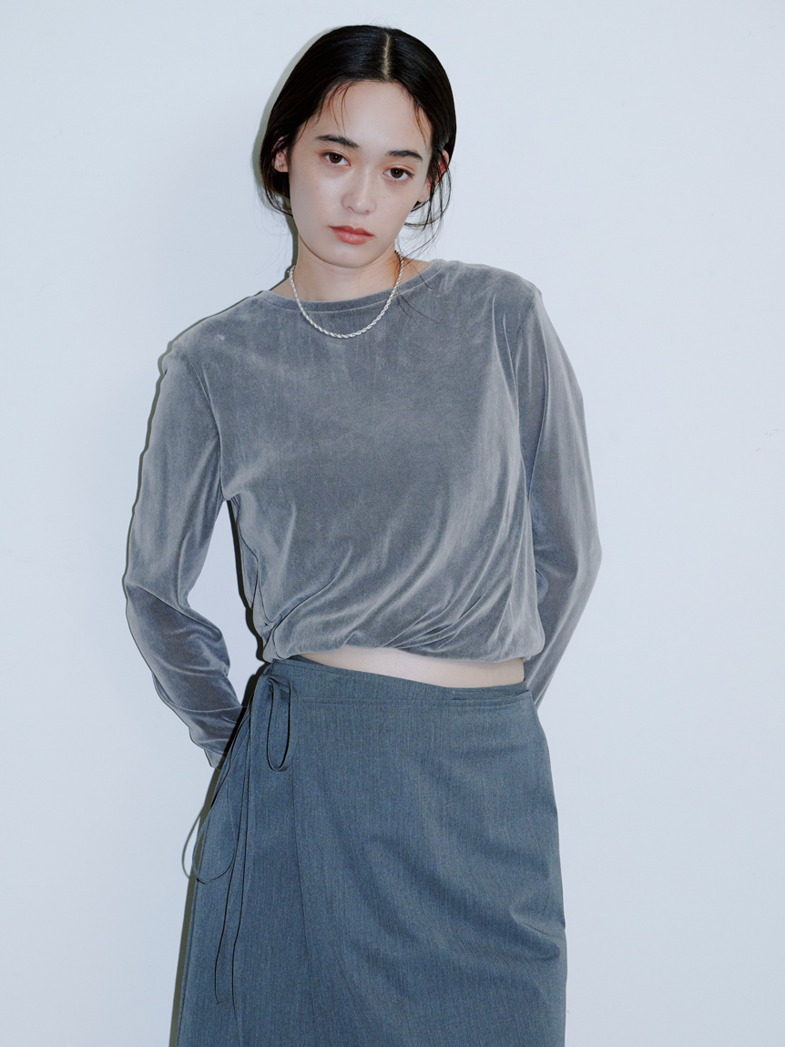 【新品未使用】MIESROHE チュールフロッキーＴＯＰＳ チュールフロッキーTOPS(カットソー)｜トップス｜MIESROHE