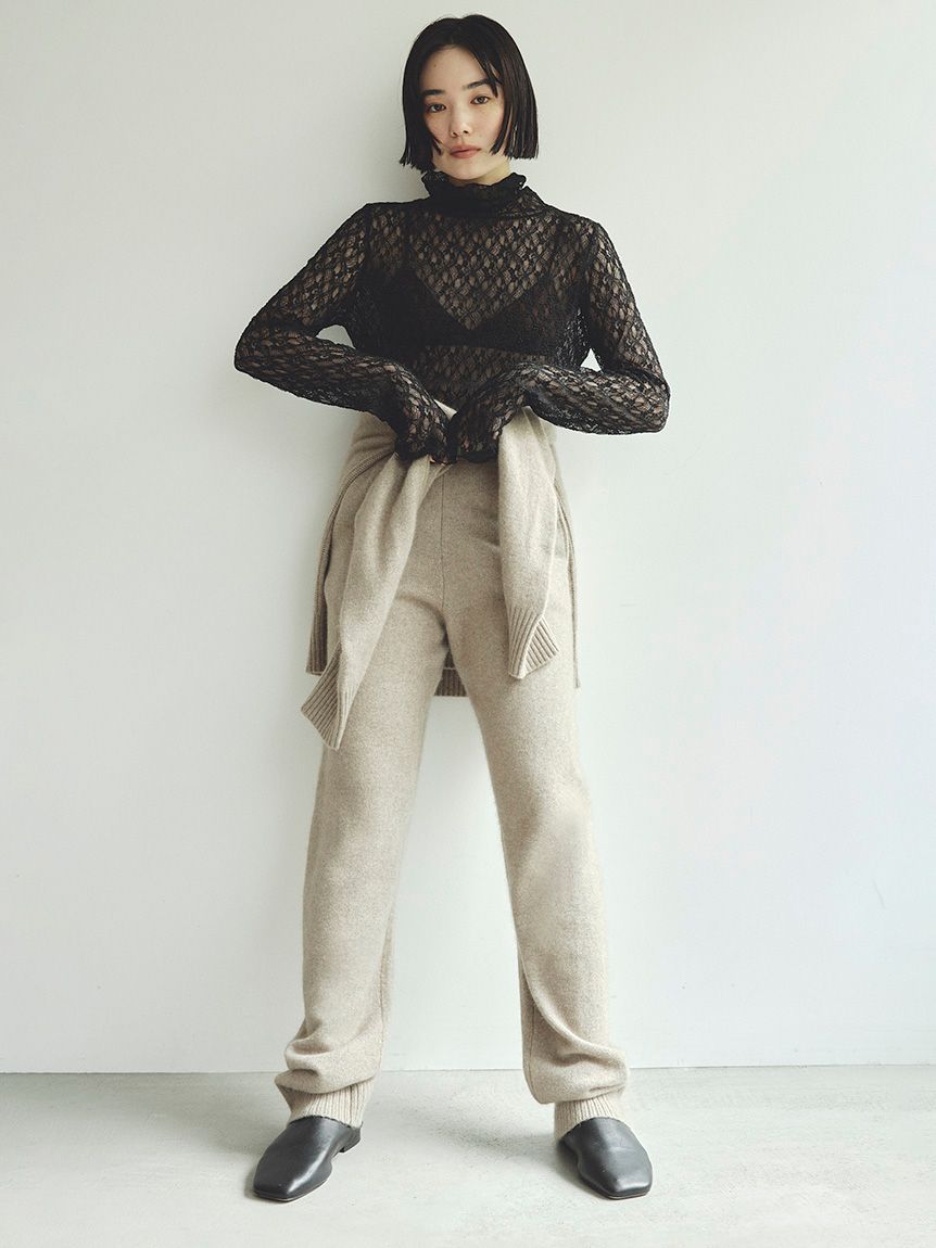 カットレース使いの長め丈カットソー 楽天市場】「 忍ばせレース 」 レース 袖 カットソー レース