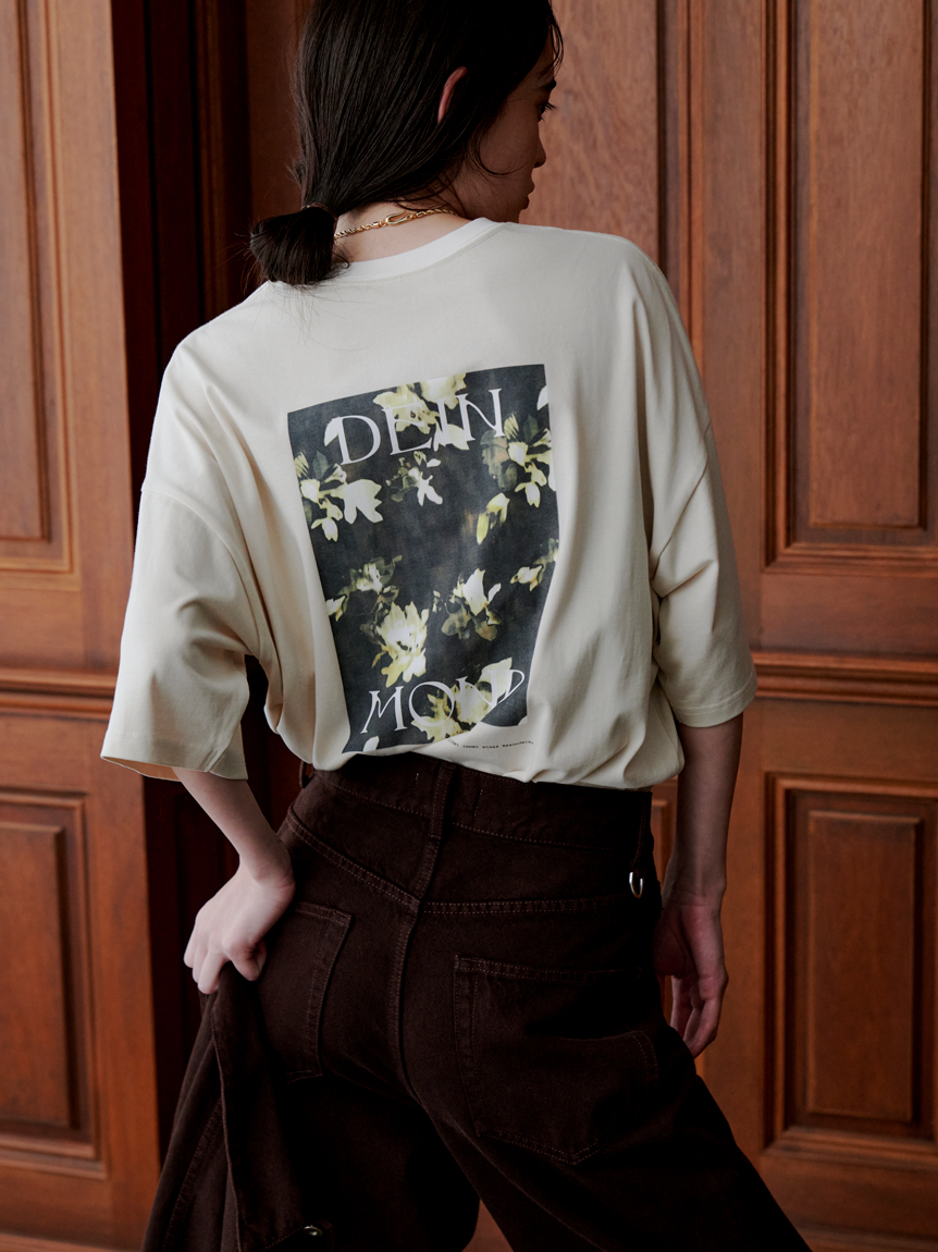 DEIN MONDプリントTシャツ