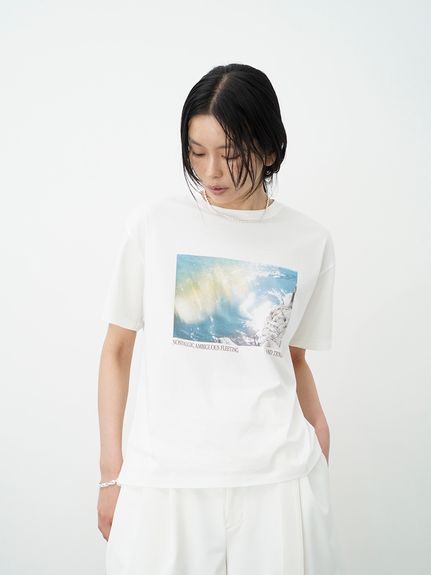 MIESROHE シアーベルベットコンパクトTshirt Navy T-SHIRTS from nanamica NEW YORK