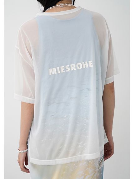 【新品未使用】【匿名配送】ミースロエ　ツイスト長袖トップス　ホワイト Tシャツ｜MIESROHE（ミースロエ）公式サイト