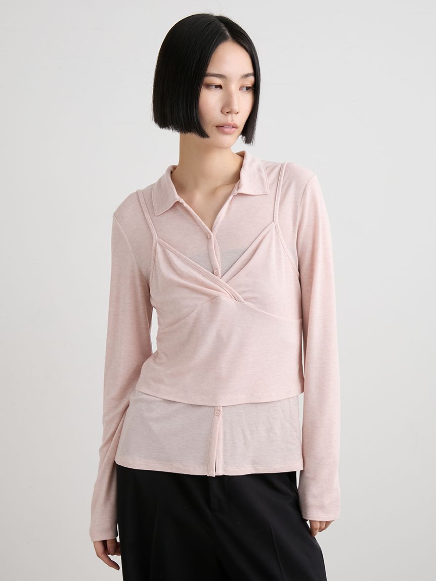 ウール混レイヤードカットソー(カットソー)｜トップス｜MIESROHE