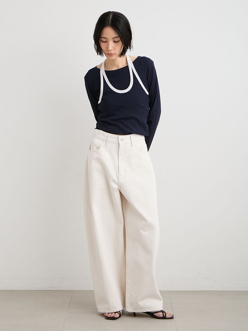 ホルターネックツイストロンT