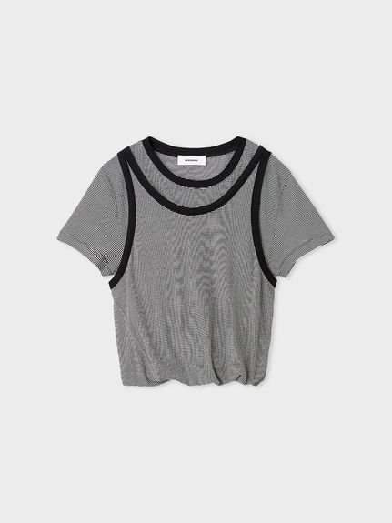 洗える】ツイストレイヤードTシャツ(Tシャツ)｜トップス｜MIESROHE