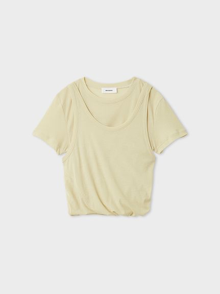 洗える】ツイストレイヤードTシャツ(Tシャツ)｜トップス｜MIESROHE