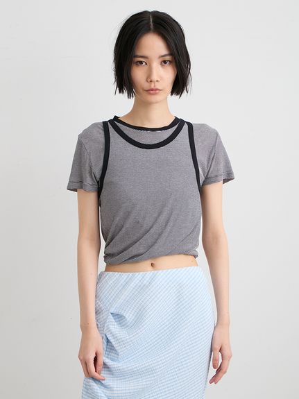 洗える】ツイストレイヤードTシャツ(Tシャツ)｜トップス｜MIESROHE