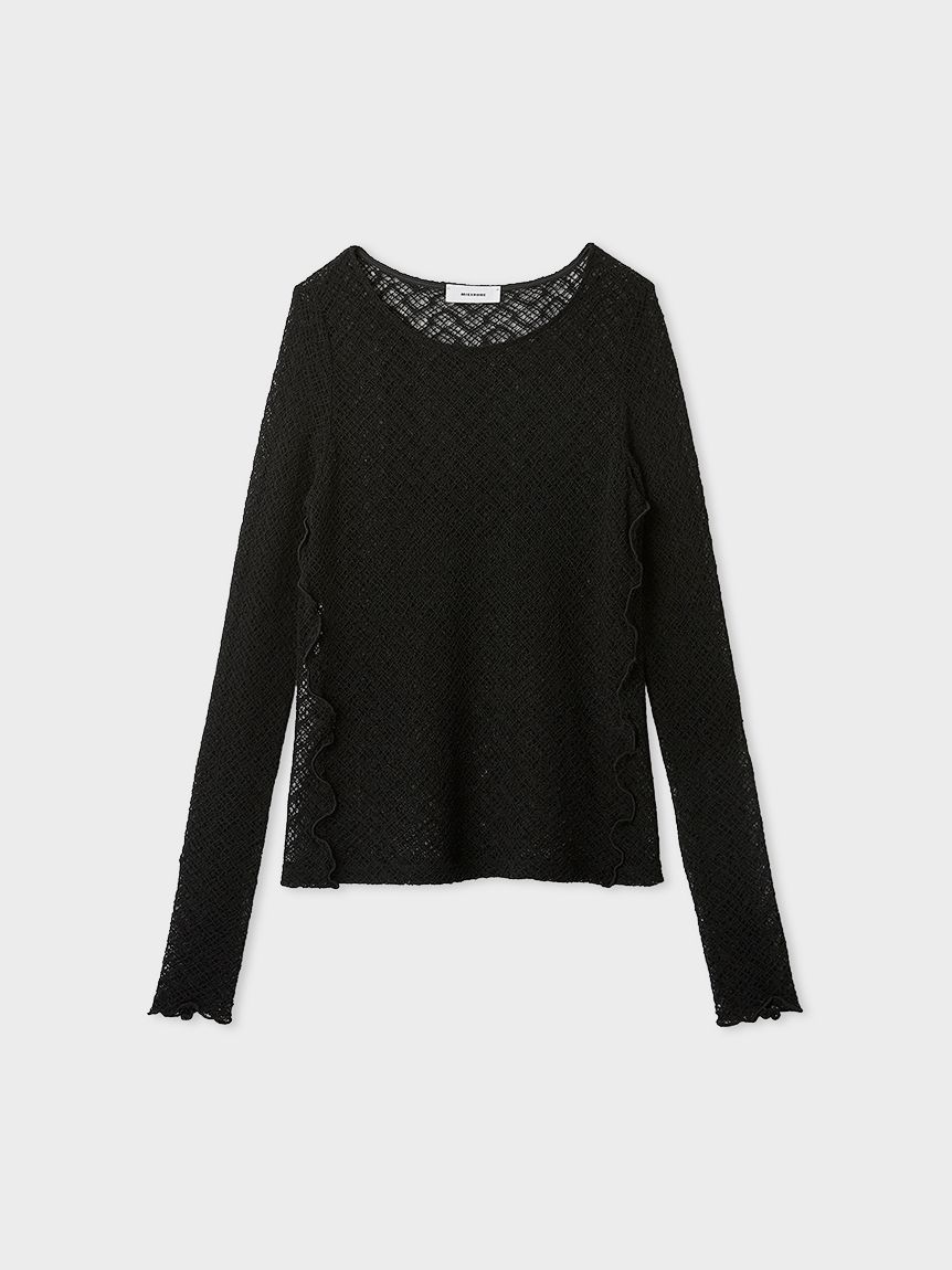 レースカットトップス(カットソー)｜トップス｜MIESROHE（ミースロエ