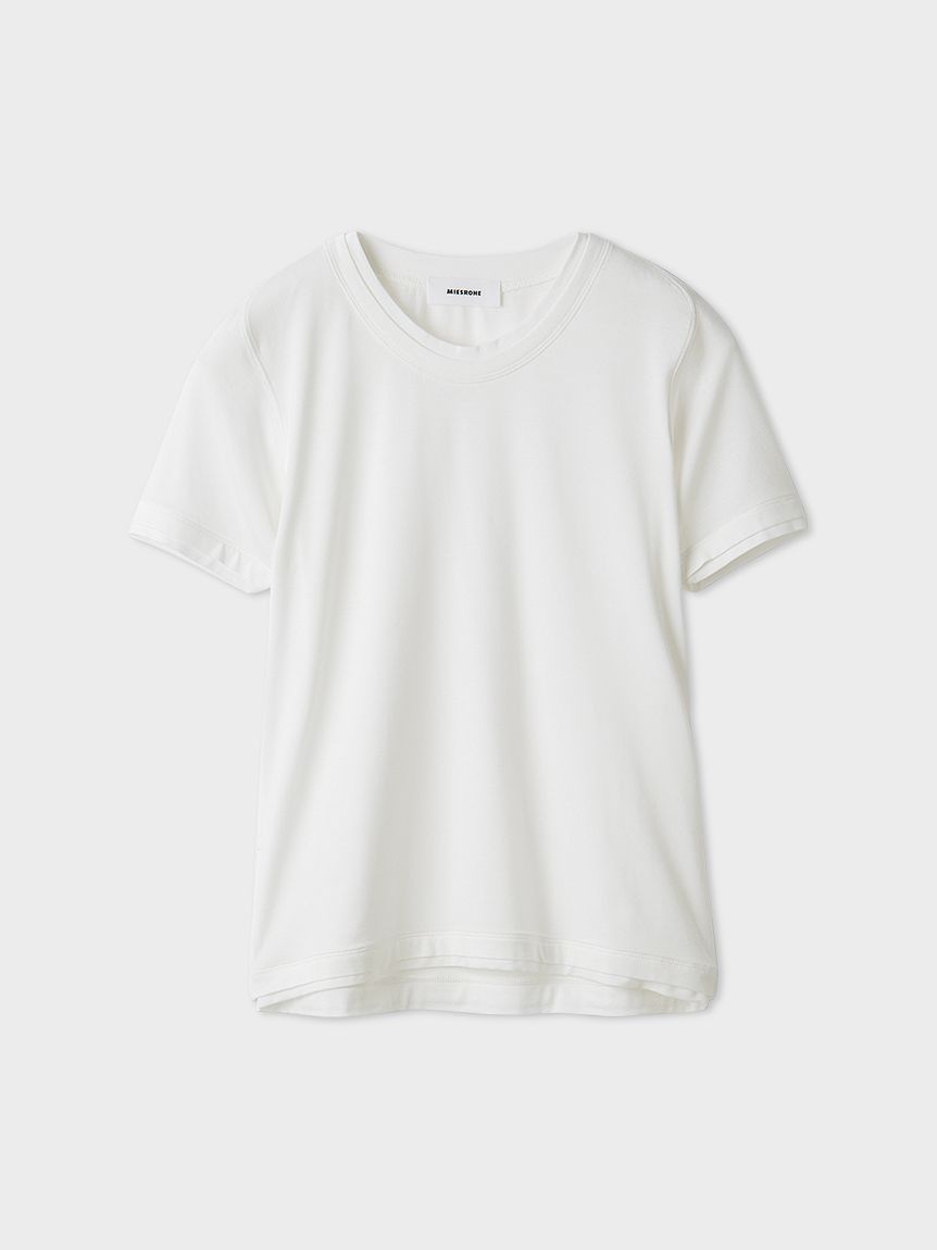 レイヤードカットTシャツ(Tシャツ)｜トップス｜MIESROHE（ミースロエ