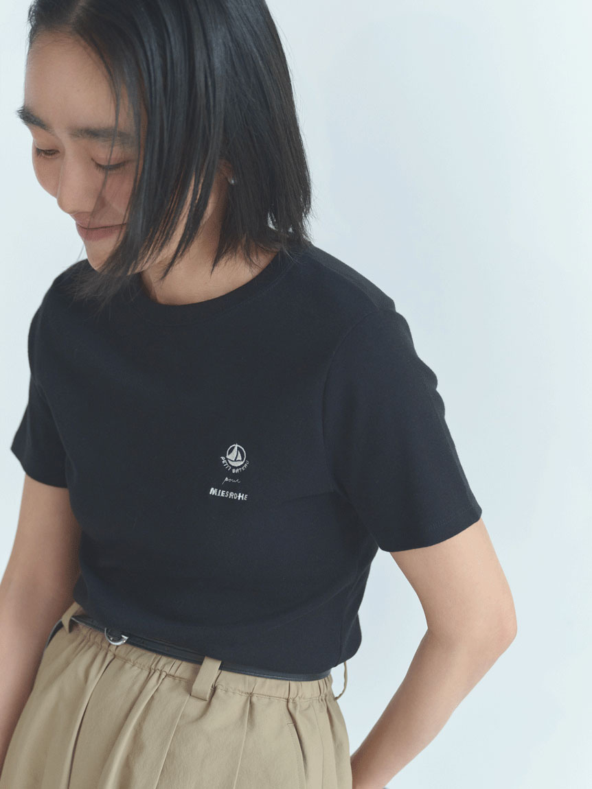 洗える】プチバトー×MIESROHE Tシャツ(Tシャツ)｜トップス｜MIESROHE