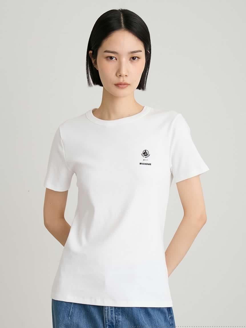 プチバトー×MIESROHE　Tシャツ