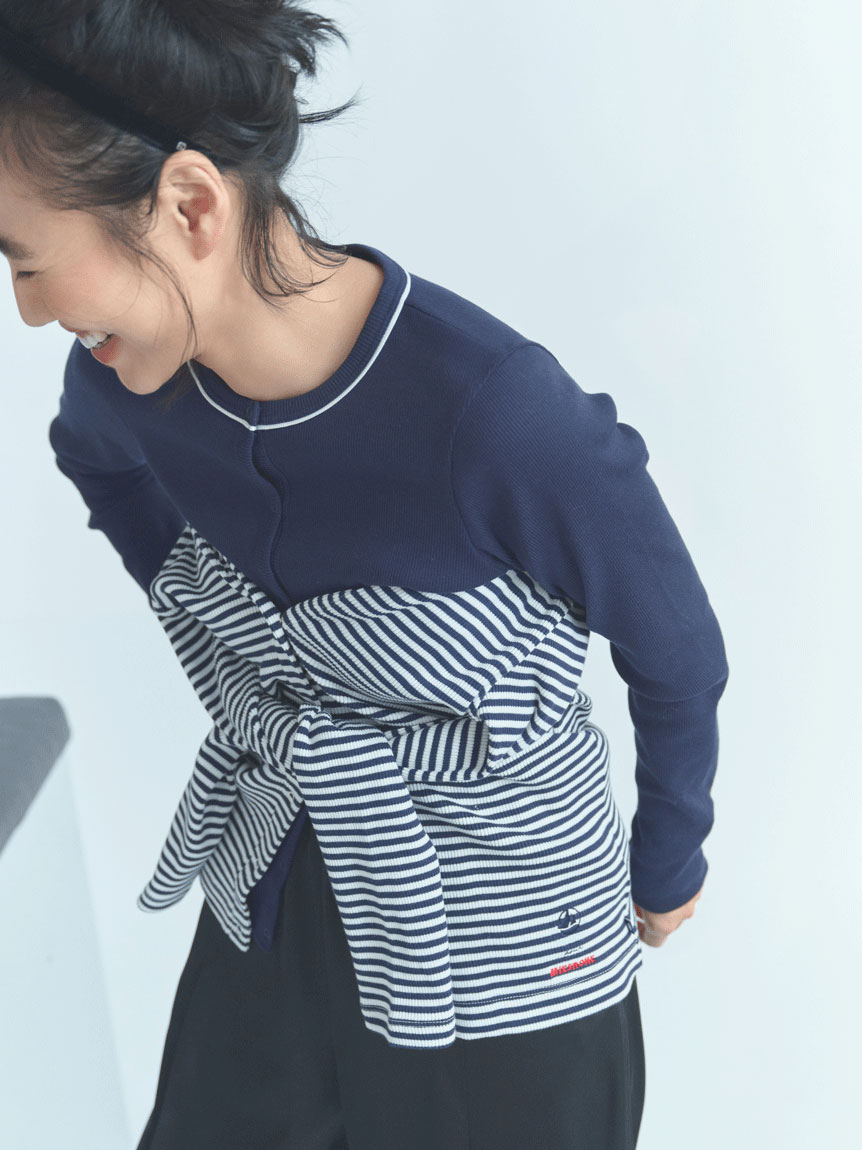 洗える】プチバトー×MIESROHE ロンT(トップス)｜MIESROHE（ミースロエ