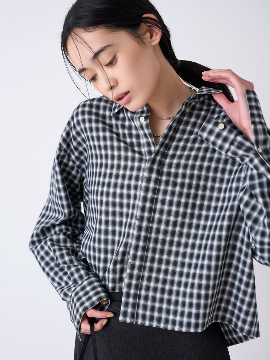新規購入 シアークロップドSH(シャツ)｜トップス｜MIESROHE（ミースロエ トップス