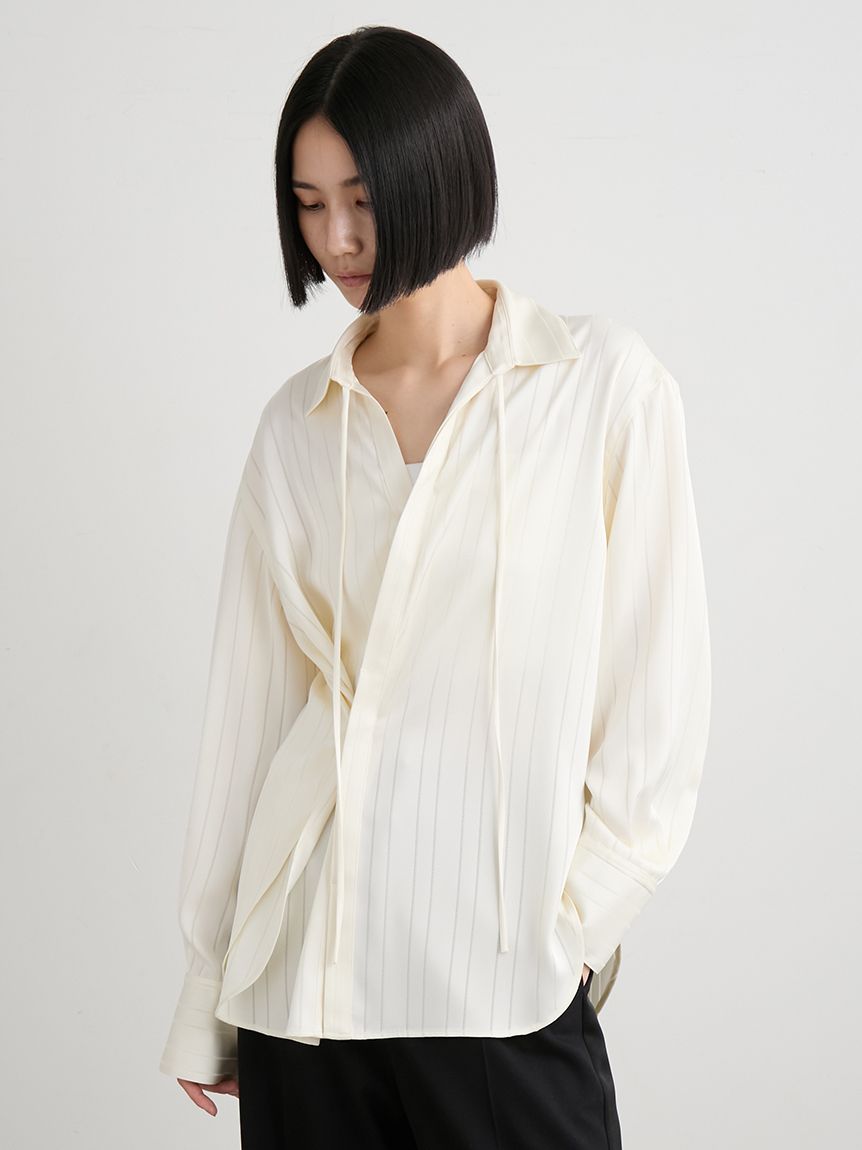 アシンメトリーツイストシャツ(シャツ)｜トップス｜MIESROHE