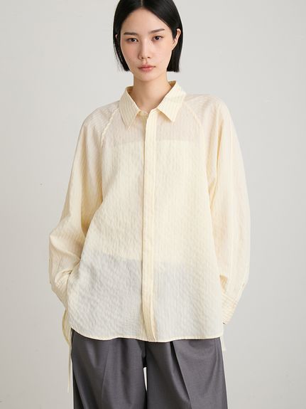 ミースロエ　MIESROHE グラデーション　長袖シャツ　ONESIZE ミースロエ MIESROHE グラデーション 長袖シャツ ONESIZEの通販 by