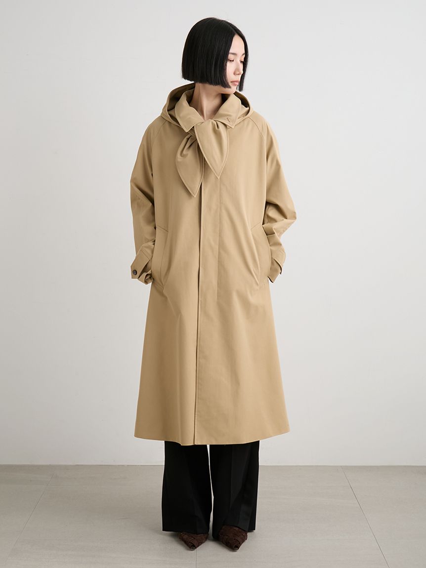 フードマフラー付きスプリングコート(スプリングコート)｜アウター