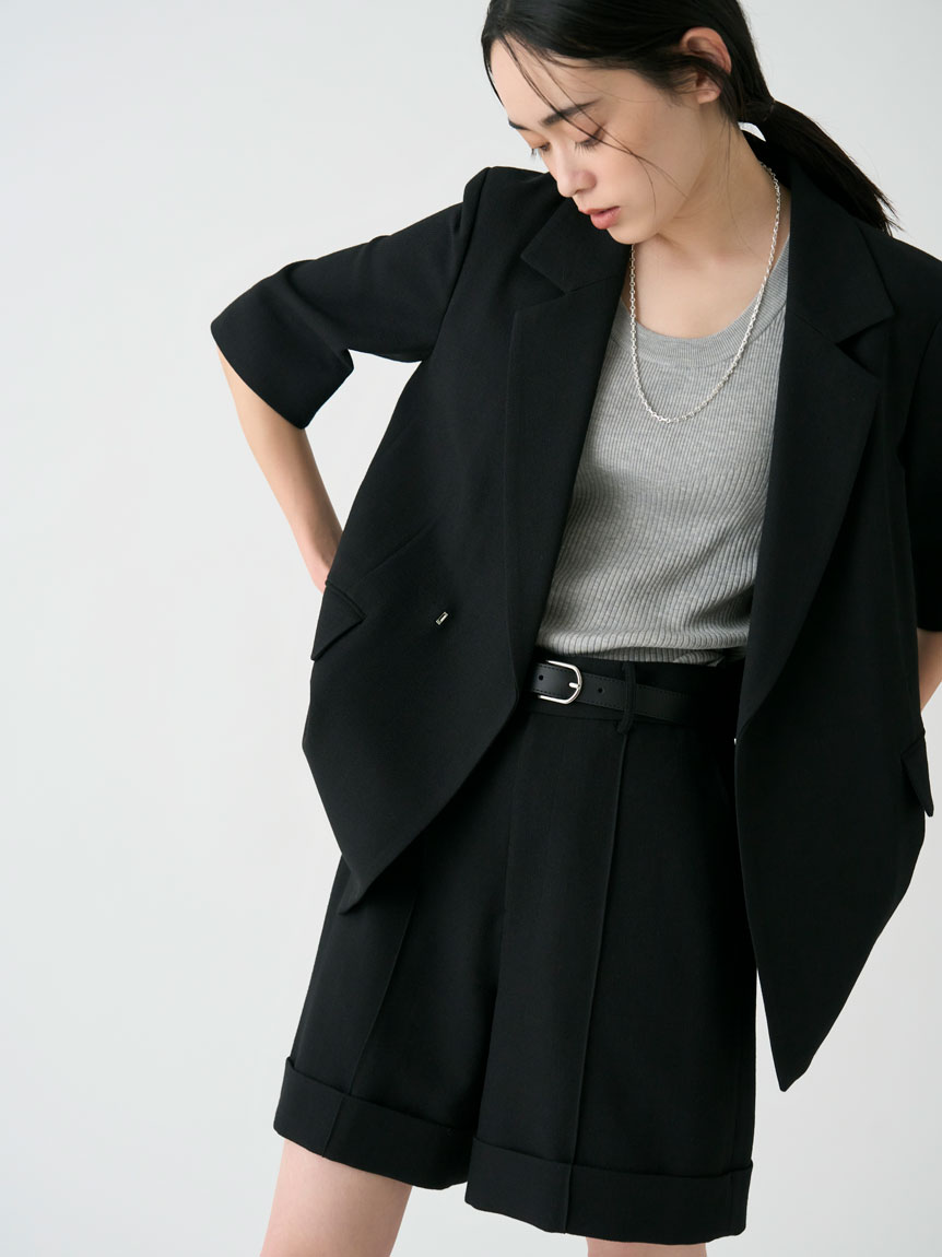 MIESROHE（ミースロエ）の「sustainableはしごレースポンチョBL