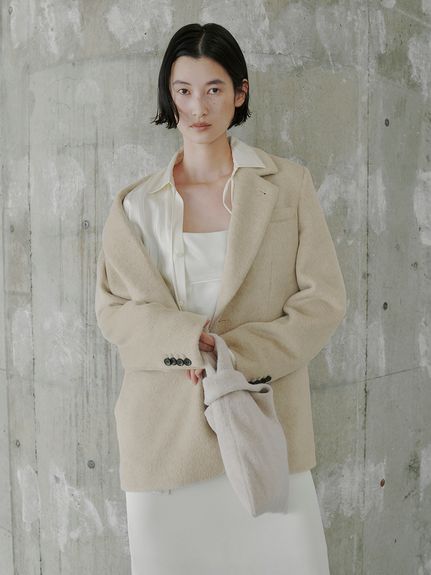 ミースロエ　ハーフスリーブジャケット　黒　サイズ0 ミースロエ ハーフスリーブジャケット 黒 サイズ0 ミースロエ