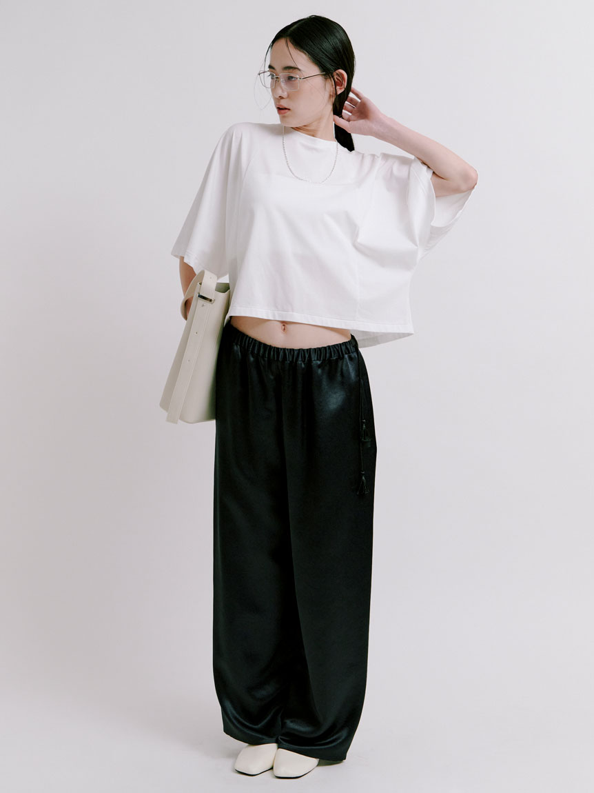 MIESROHE ミースロエ　バックジップデザイントップス　カットソー ツイスト長袖トップス(カットソー)｜トップス｜MIESROHE
